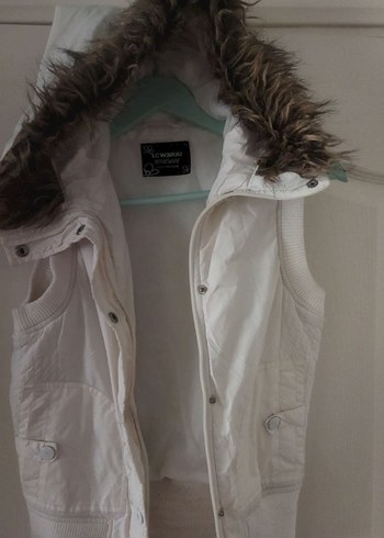 Beyaz Kadın Yelek - Görsel 4