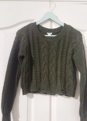 Crop haki kazak 