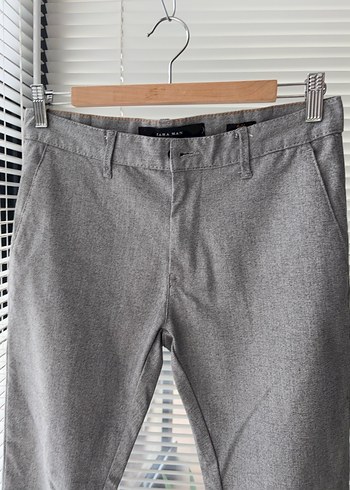 Gri Regular Fit Erkek Ofis Pantolonu - Görsel 4