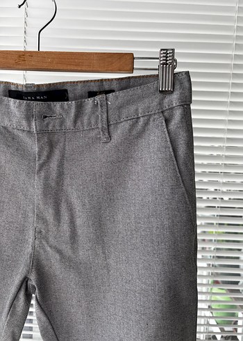 Gri Regular Fit Erkek Ofis Pantolonu - Görsel 6