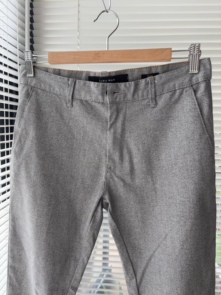 Gri Regular Fit Erkek Ofis Pantolonu - Görsel 4