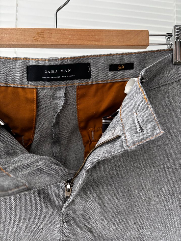 Gri Regular Fit Erkek Ofis Pantolonu - Görsel 2