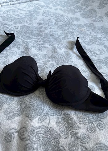 Siyah Minimalist Goth Bikini Üstü
