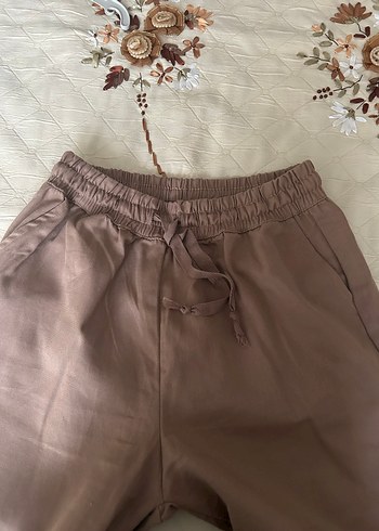 Koton Kahverengi Kumaş Pantolon, , Rahat Kesim