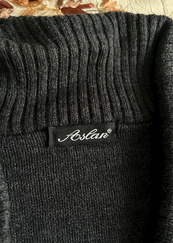 Düğmeli Siyah Midi Kadın Hırka - Görsel 7