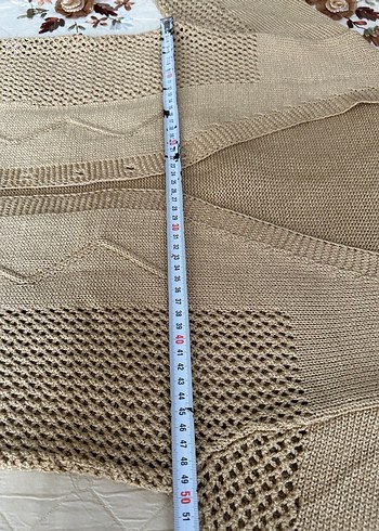 Bej Örgü Kadın Hırka - Görsel 4