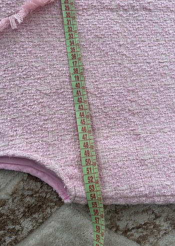 Pudra Pileli V Yakalı Uzun Elbise - Görsel 8