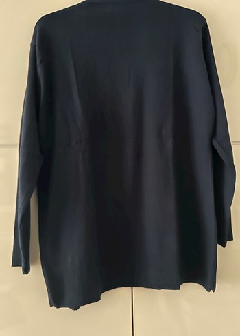 Siyah Düğmeli Midi Kadın Hırka - Görsel 2