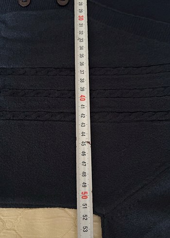 Siyah Düğmeli Midi Kadın Hırka - Görsel 7