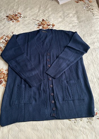 Siyah Düğmeli Midi Kadın Hırka - Görsel 8