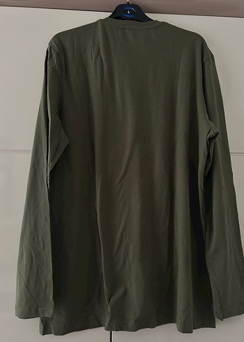 Erkek Haki Uzun Kollu Sweatshirt - Görsel 2