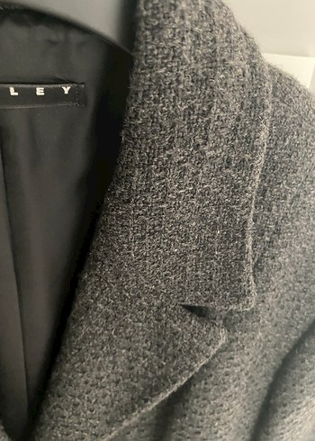 Gri Düğmeli Kadın Blazer Ceket - Görsel 2