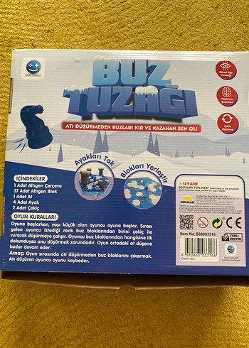 Beden Buz Tuzağı Strateji Oyunu - Mavi