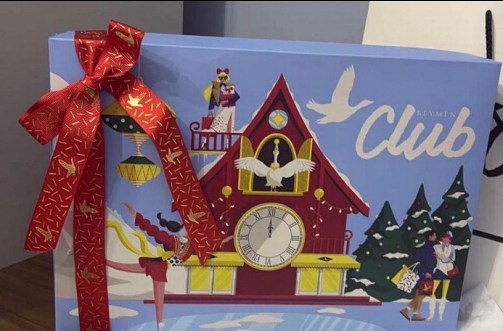 Mavi Kağıt Kutu poşet - Görsel 3