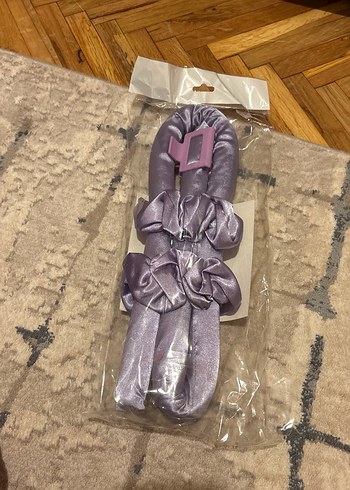 Mor Kadife Ayarlanabilir Saç Koruyucu Bant - Görsel 2