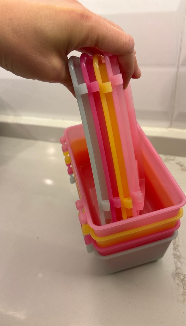 Renkli Plastik Saklama Kutuları Seti - Görsel 4