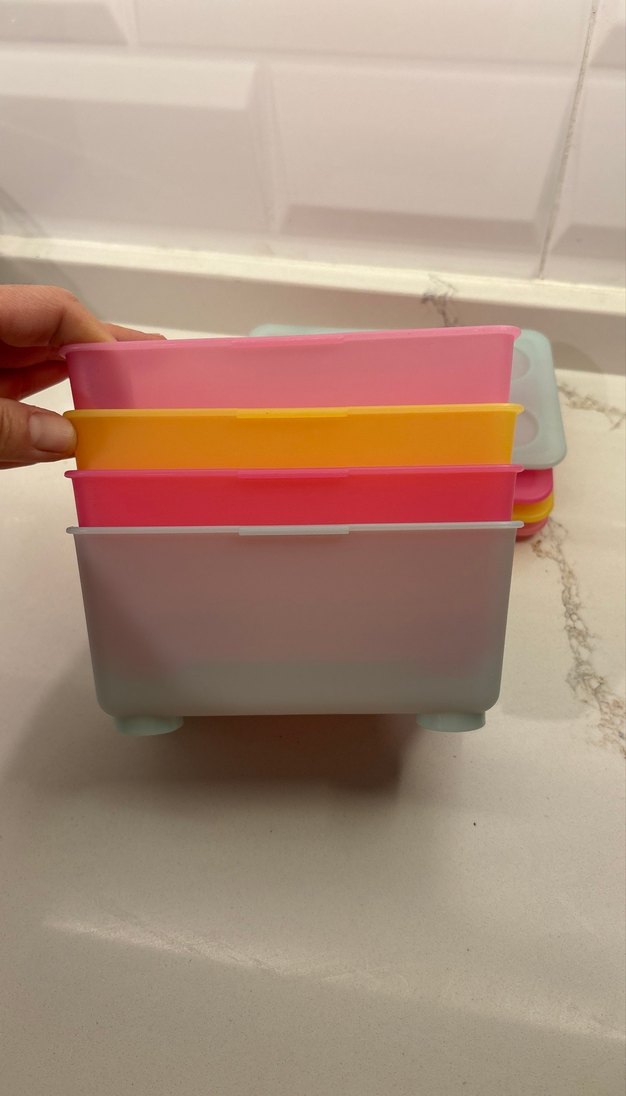 Renkli Plastik Saklama Kutuları Seti - Görsel 2