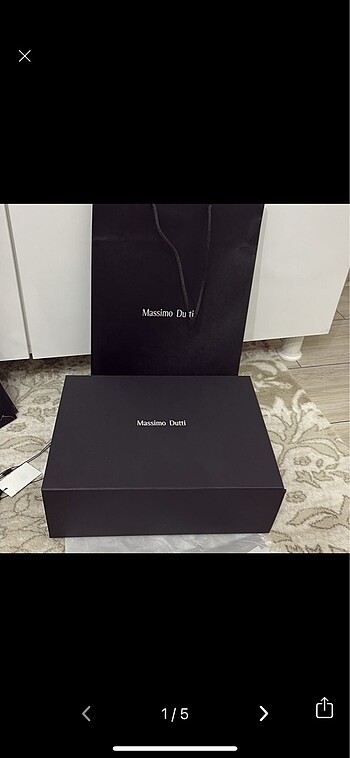 Massimo dutti kutu poşet Hasarlı
