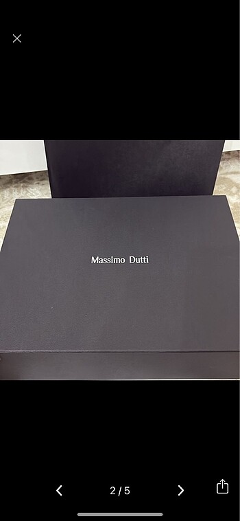 Beden Massimo dutti kutu poşet Hasarlı