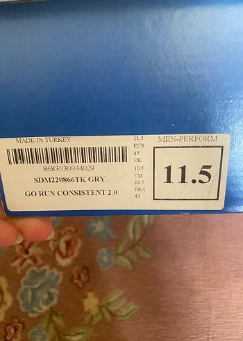 45 Beden gri Renk Gri erkek Spor Ayakkabı -