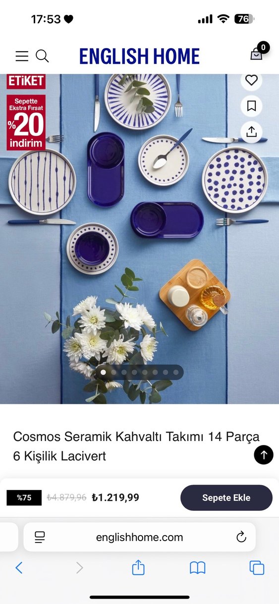 Cosmos seramik kahvaltı takımı - Görsel 3