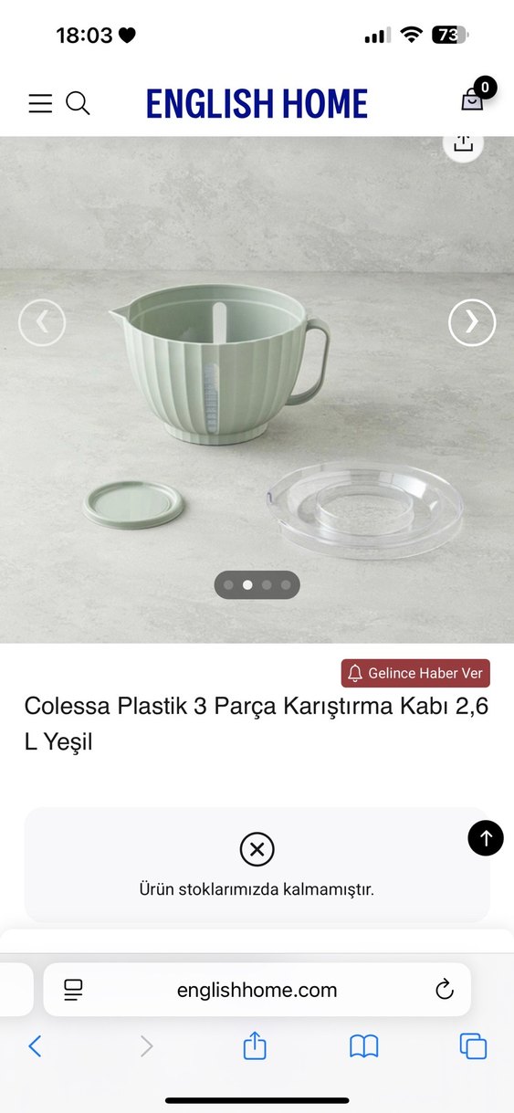 Colessa 2,6 L Yeşil Plastik Karıştırma Kabı - Görsel 2