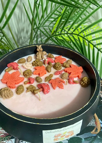 English Home Pembe Koyu Renkli sonbahar Dekoratif Mum