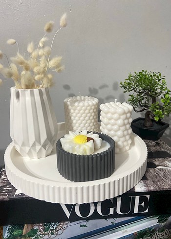  Beden Dekoratif mum set