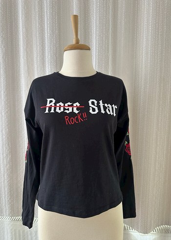 LCW Siyah Uzun Kollu Tişört - Görsel 6