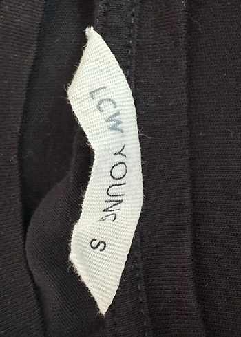 LCW Siyah Uzun Kollu Tişört - Görsel 5