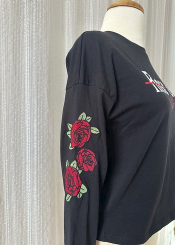 LCW Siyah Uzun Kollu Tişört - Görsel 3