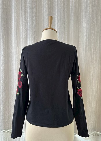 LCW Siyah Uzun Kollu Tişört - Görsel 2