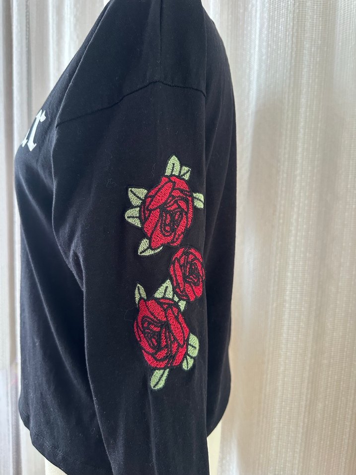 LCW Siyah Uzun Kollu Tişört - Görsel 4