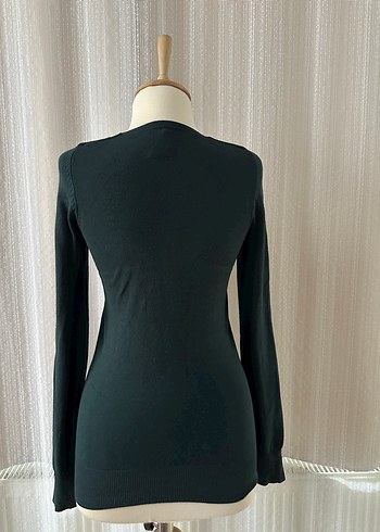 Bershka koyu yeşil kazak - Görsel 2