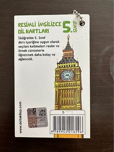 Resimli İngilizce Dil Kartları 5.Sınıf