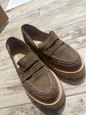 36 Beden kahverengi Renk Loafer