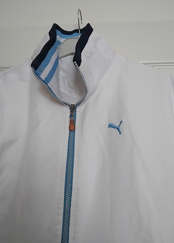 Beyaz Fermuarlı Spor Ceket - Görsel 2