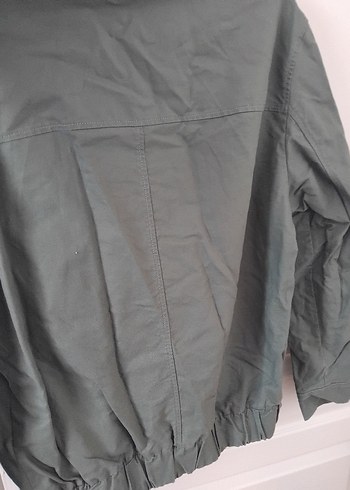 haki Düğmeli Midi Kadın Ceket - Görsel 3