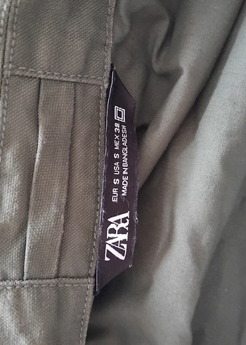 haki Düğmeli Midi Kadın Ceket - Görsel 4