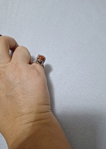 Bej Parlak Bohem Kadın Yüzük - Görsel 3