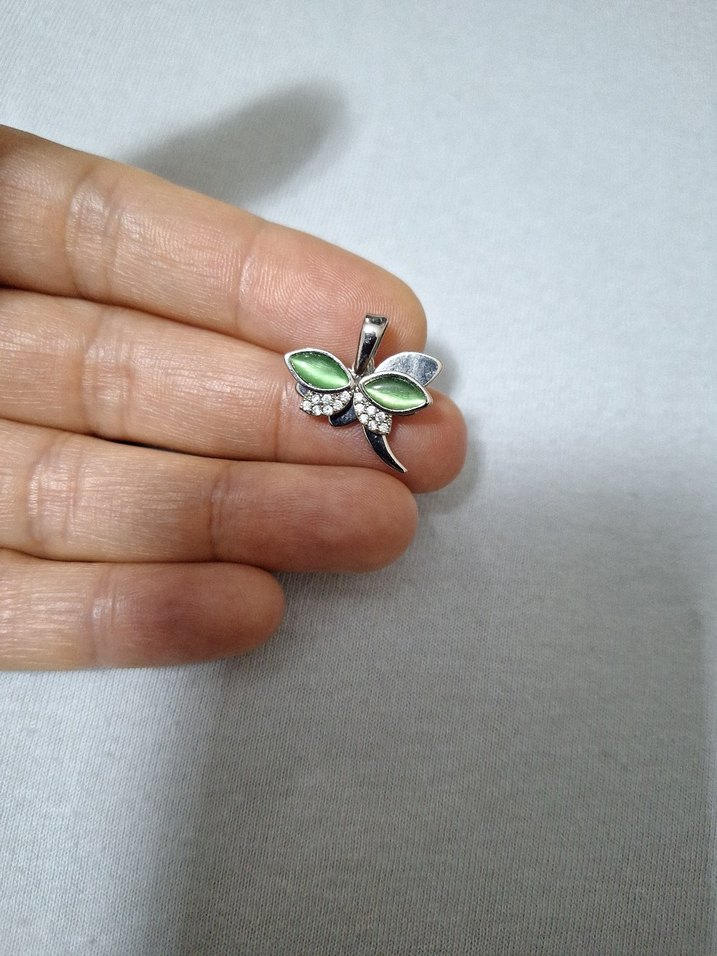 Yeşil Boncuklu Kadın kolye ucu - Görsel 3