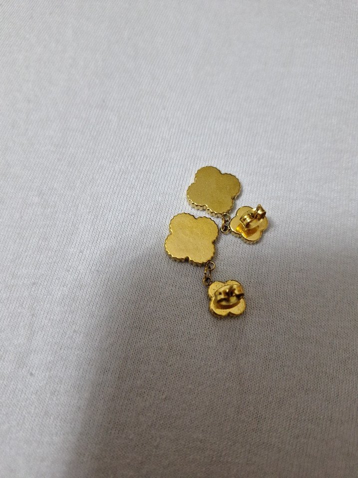 Yeşil Boncuklu Midi Küpe - Görsel 3