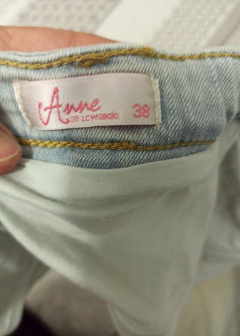 hamileKadınlar İçin Açık Renkli Bol Kesim Kot Pantolon - Görsel 4