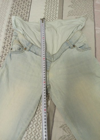 hamileKadınlar İçin Açık Renkli Bol Kesim Kot Pantolon - Görsel 3