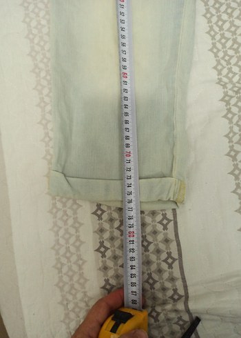 hamileKadınlar İçin Açık Renkli Bol Kesim Kot Pantolon - Görsel 2