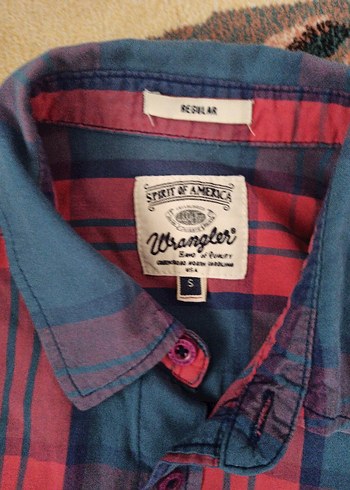 Wrangler Wrangler Pamuklu ı Desenli kısa Kollu Gömlek