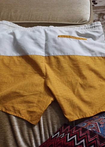Sarı Bel Detaylı Erkek Deniz  Şortu - Görsel 6