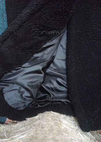 Siyah Düğmeli Midi Kadın Kaban - Görsel 5