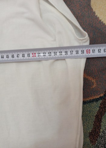 Beyaz V Yaka Kolsuz Salaş Hamile Bluz - Görsel 3