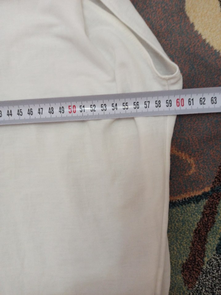 Beyaz V Yaka Kolsuz Salaş Hamile Bluz - Görsel 3